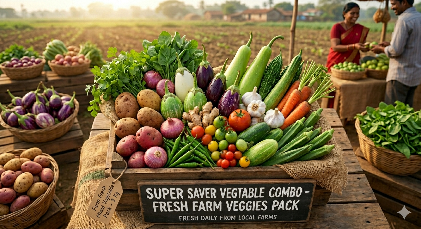 Farm Fresh Mixed Vegetable Pack – 3 Kg