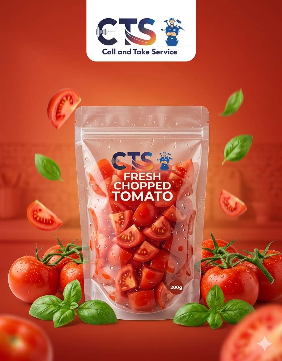 Fresh Chopped Tomato – Ready to Cook | Hygienically Packed