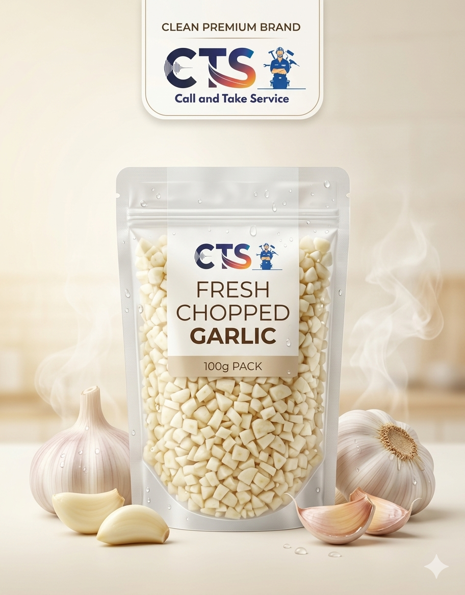 Fresh Chopped Garlic – Ready to Cook | Hygienically Packed