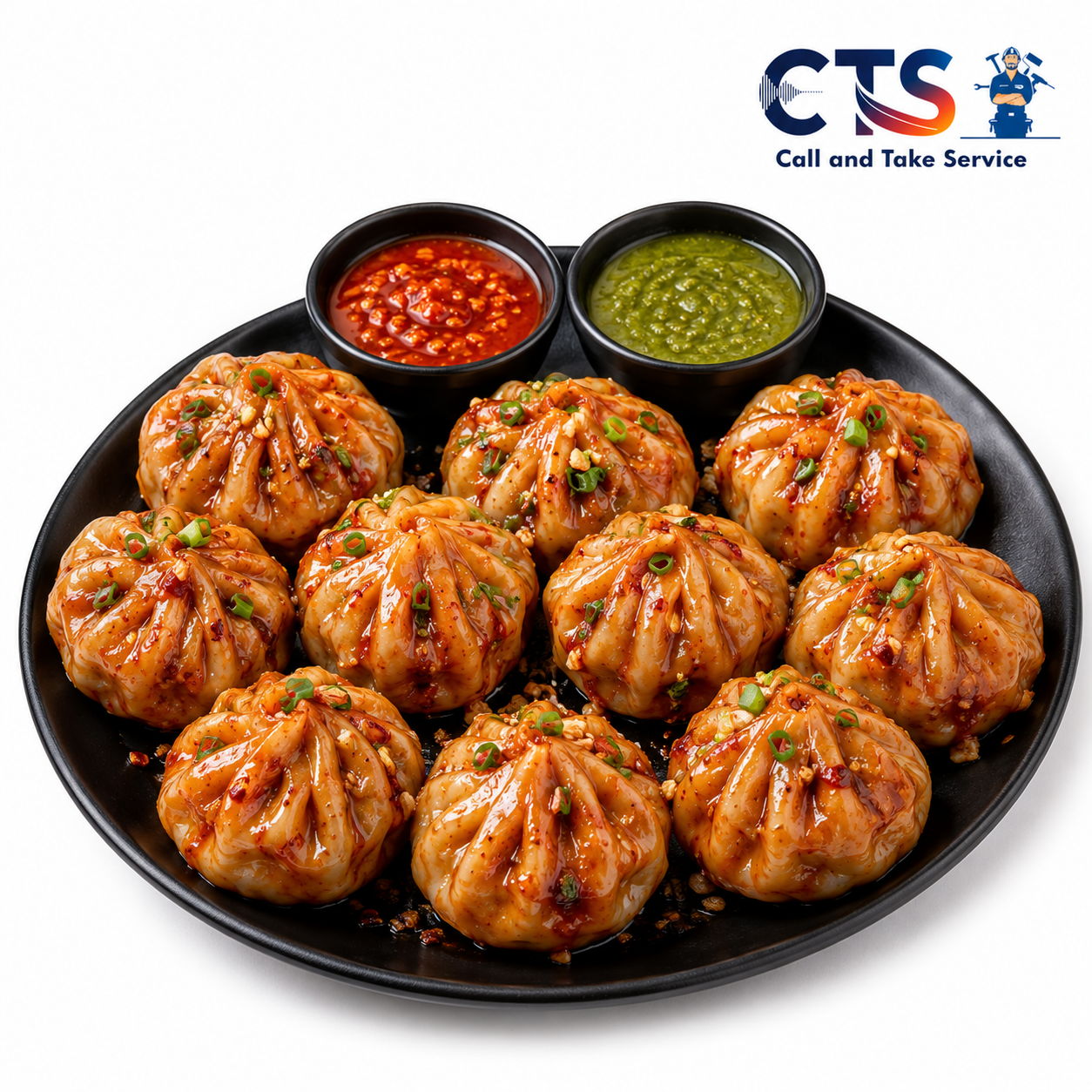 Chilli Garlic Momos (10 Pieces)