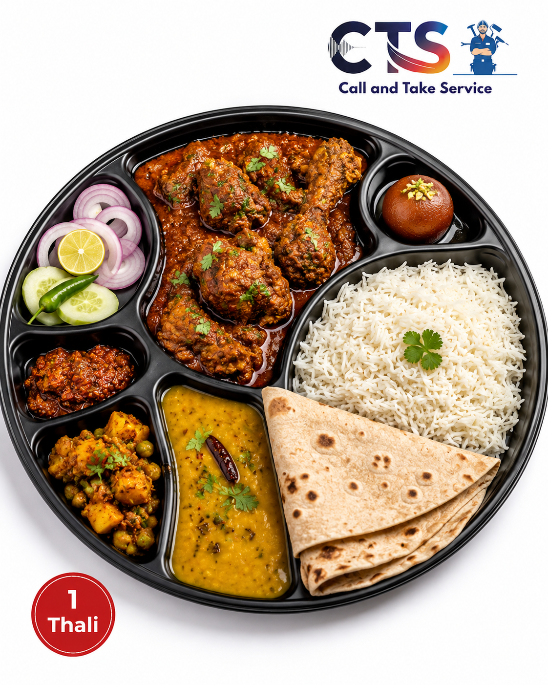 Chicken Curry Thali