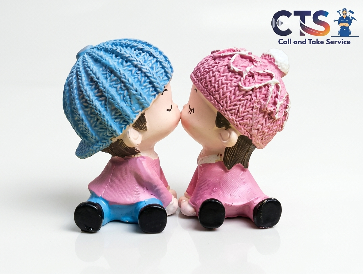 Mini Couple Doll Showpiece