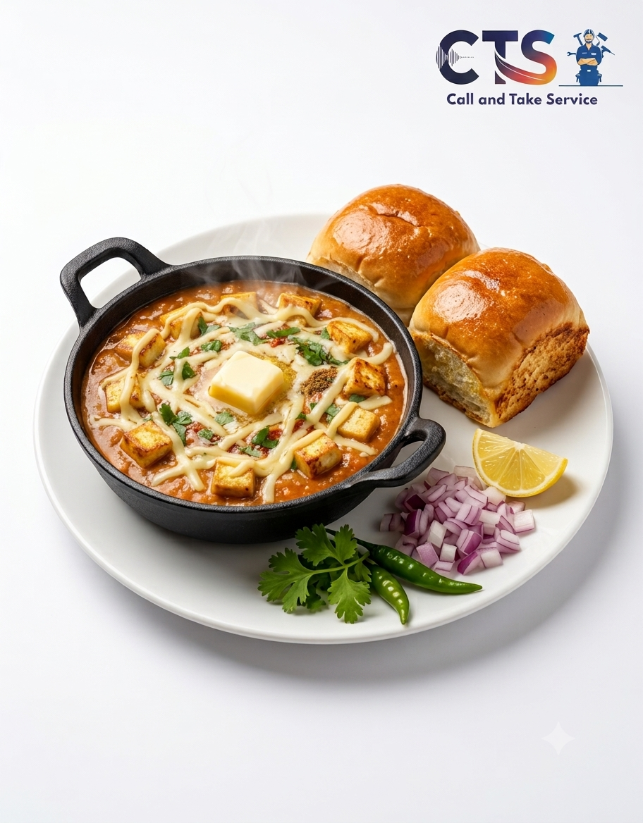 Cheese Pav Bhaji