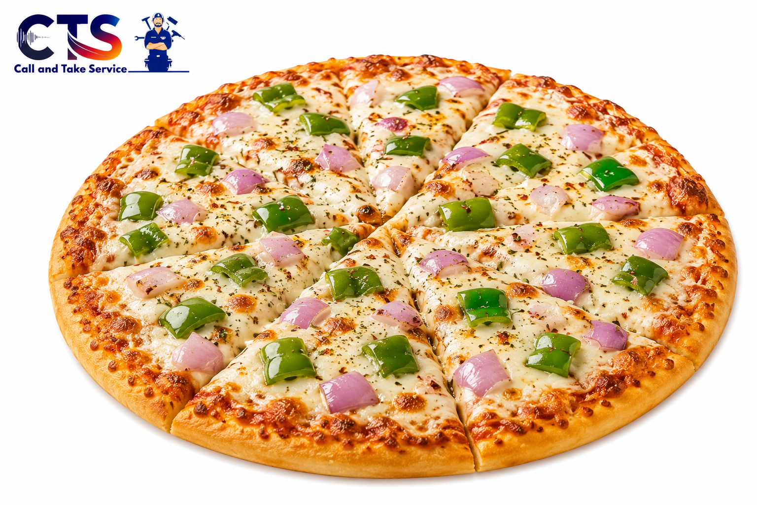 Capsicum Onion Cheese Pizza