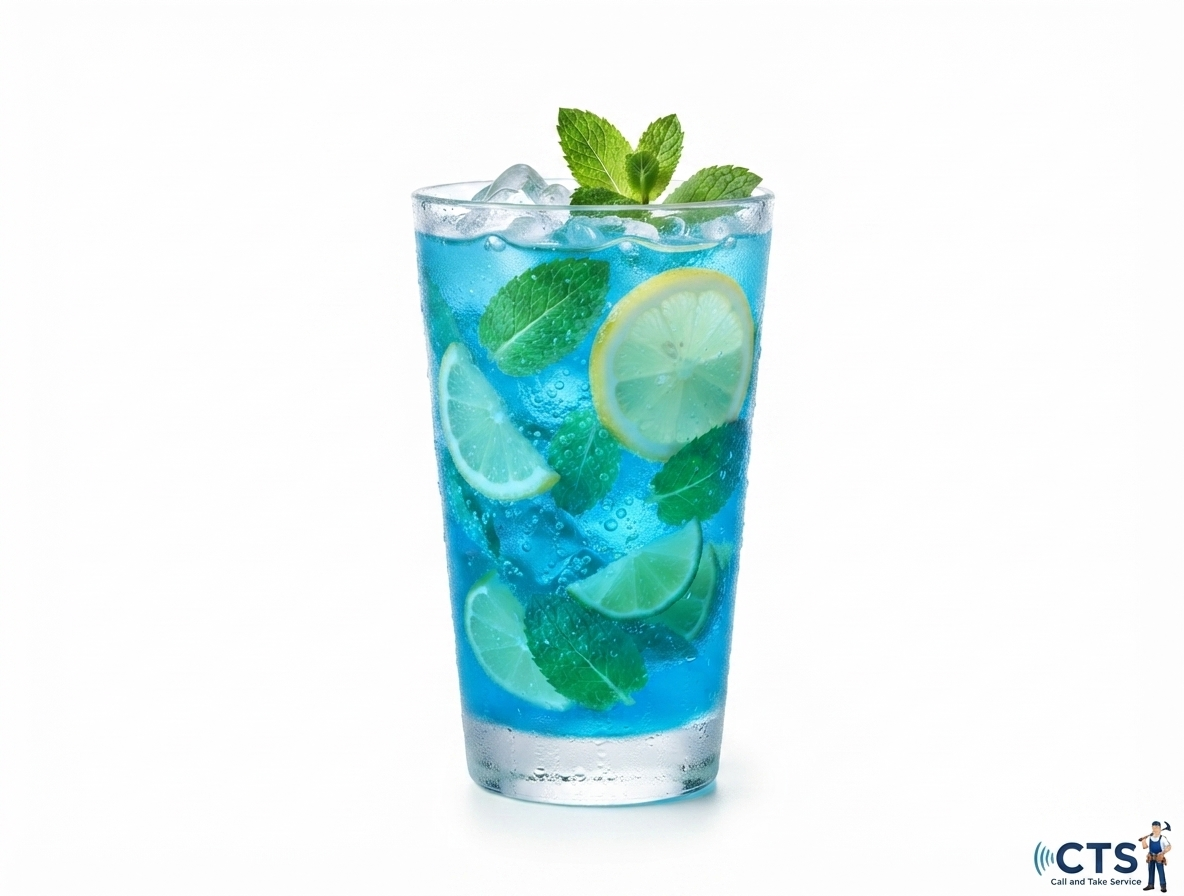 Blue Curacao Mojito Drink