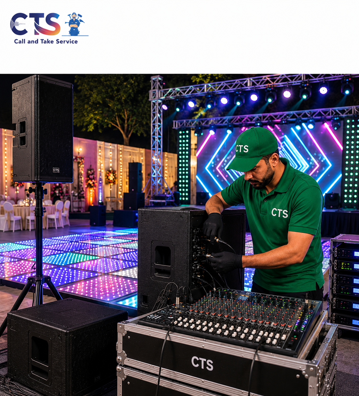 LED DJ Floor Setup 