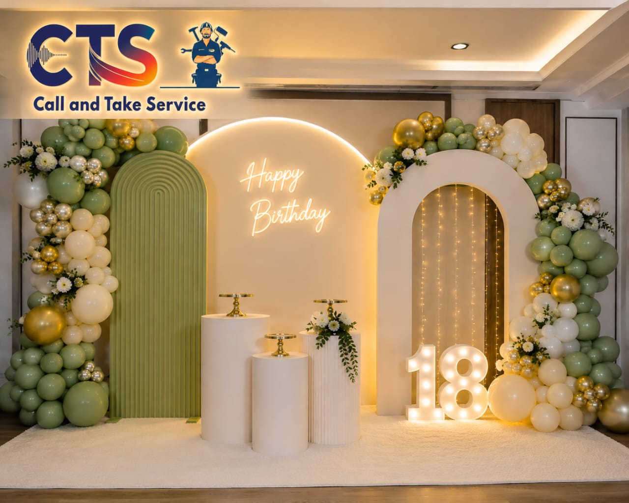 LED Birthday Theme Setup 