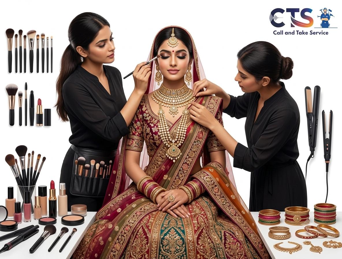 Lehenga Jewellery Makeup Service