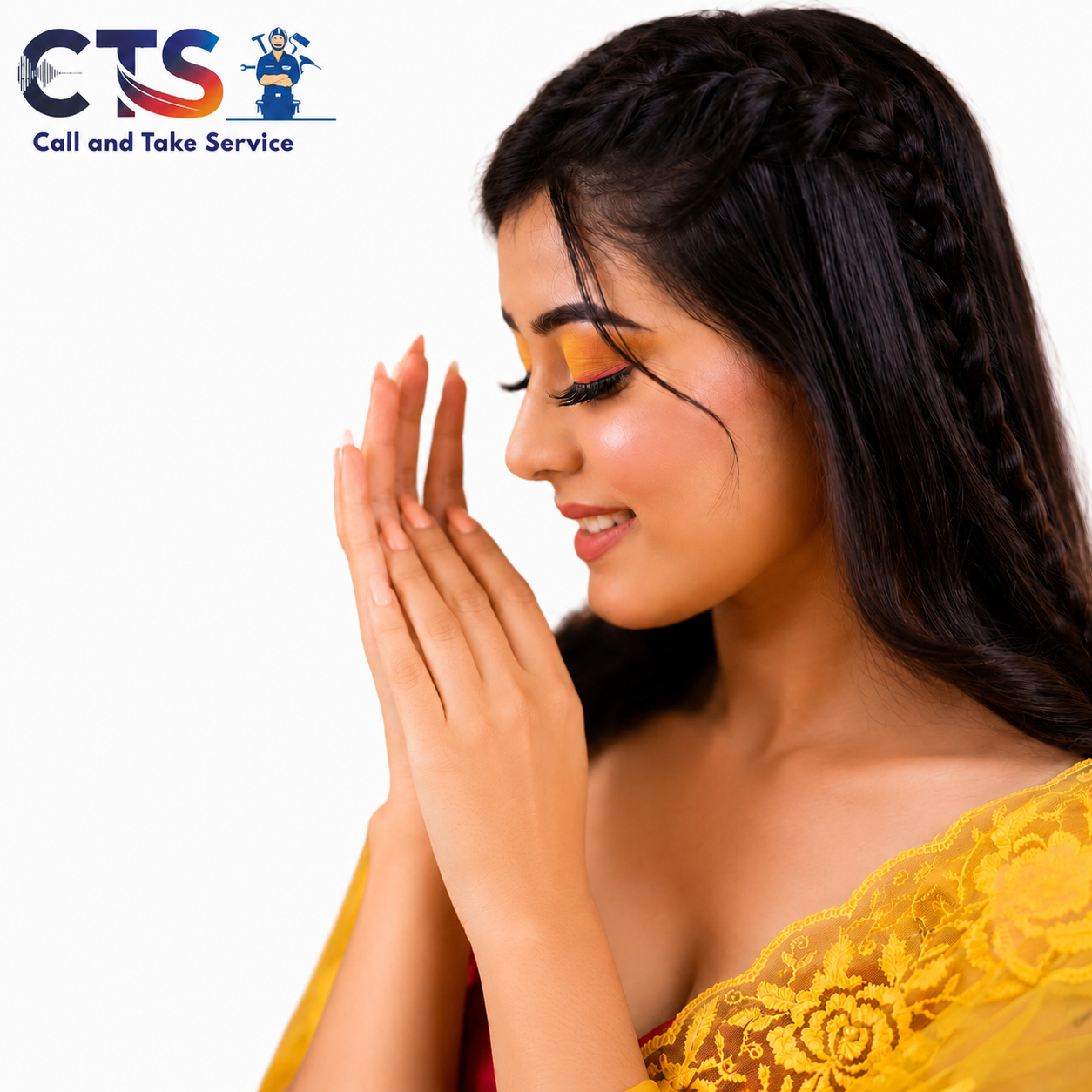 Haldi Makeup Hair style 